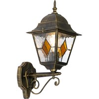 Vintage buiten wandlantaarn brons - Antigua Up