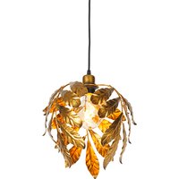Vintage hanglamp antiek goud 30 cm - Linden