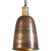 Vintage hanglamp koper met goud - Burn 1