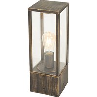 Vintage staande buitenlamp antiek goud 40 cm IP44 - Charlois