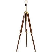 Vintage vloerlamp messing tripod - Cortin