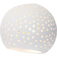 Vintage wandlamp wit gips bol - Blur