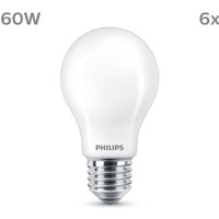Philips LED lamp E27 7W 806lm 2.700K mat per 6
