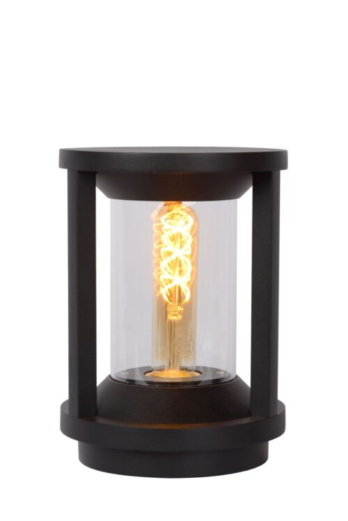 Lucide Cadix - sokkellamp - Ø 16 x 22 cm - IP65 - zwart