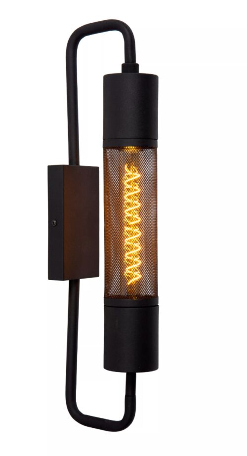 Lucide Calixt - wandverlichting - 8 x 14 x 51 cm - zwart