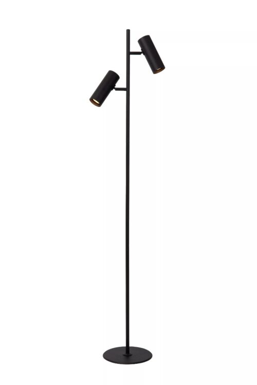 Lucide Clubs - vloerlamp - Ø 22 x 140 cm - zwart