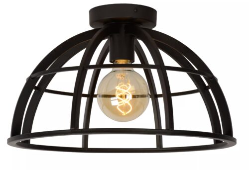 Lucide Dikra - Plafondverlichting - Ø 40 x 24 cm - zwart