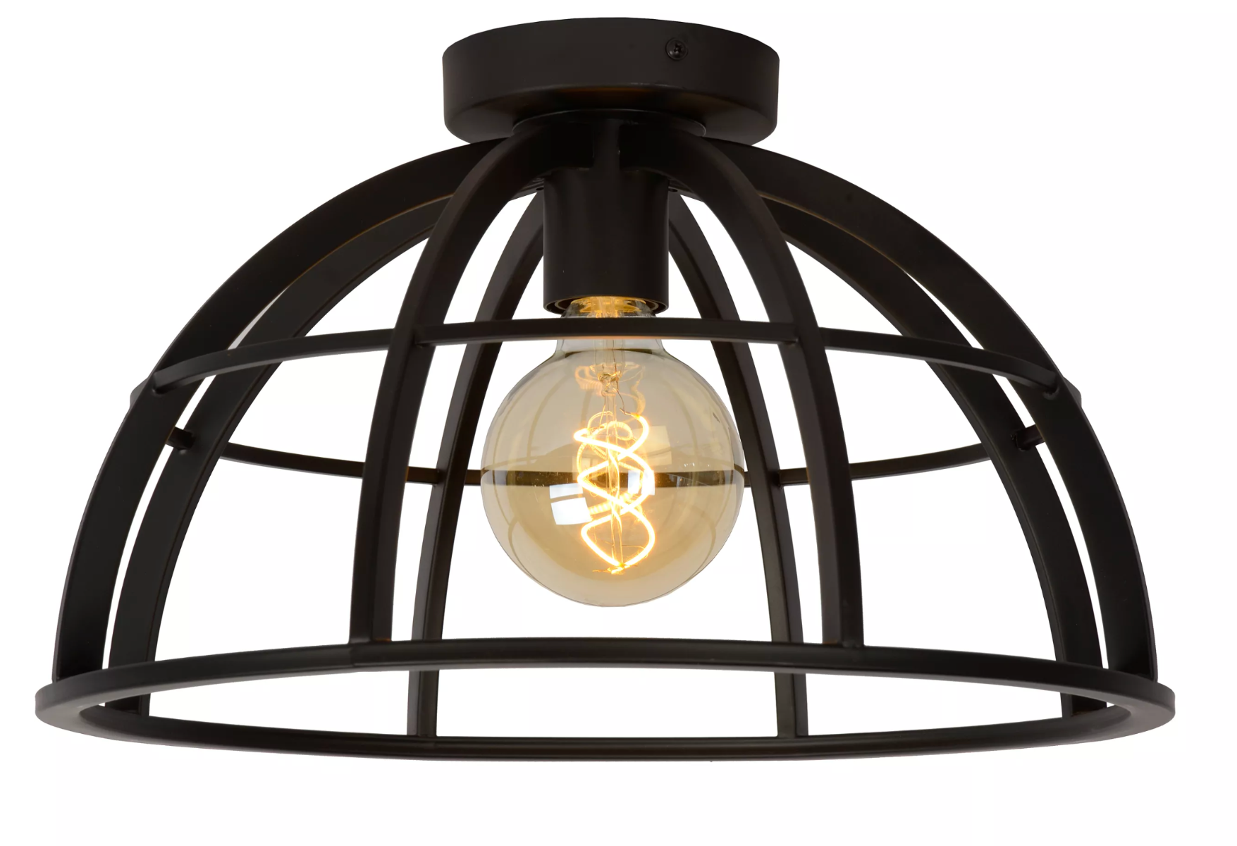 Lucide Dikra - Plafondverlichting - Ø 40 x 24 cm - zwart
