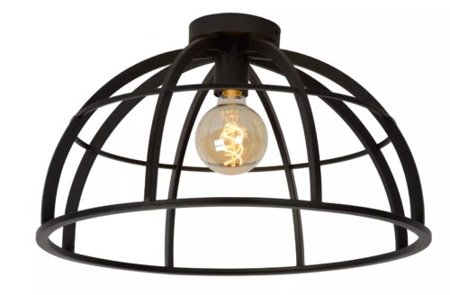 Lucide Dikra - plafondverlichting - Ø 50 x 29 cm - zwart