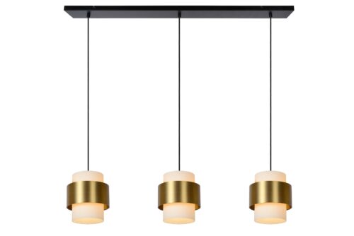 Lucide Firmin - hanglamp - 110 x 20 x 150 cm - mat goud/messing