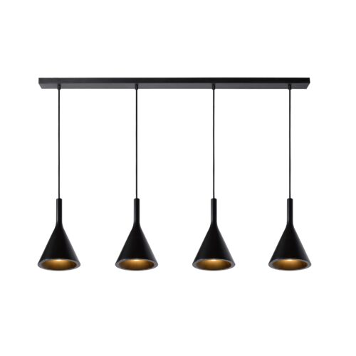 Lucide Gipsy - hanglamp - 120 x 17 x 159 cm - zwart