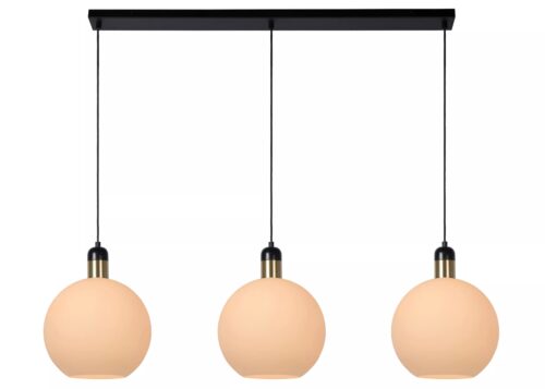 Lucide Julius - hanglamp - 105 x 28 x 165 cm - opaal