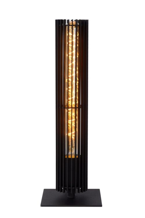 Lucide Lionel - tafellamp - Ø 12 x 37 cm - zwart