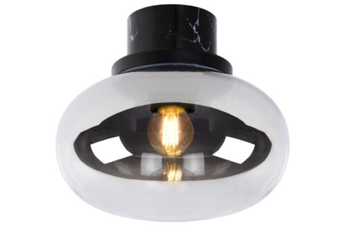 Lucide Lorena - plafondverlichting - Ø 23 x 20 cm - IP44 - fumé