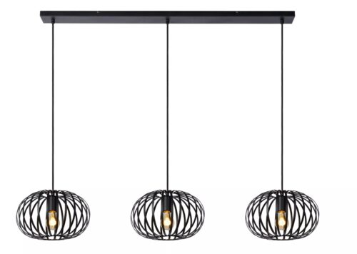 Lucide Manuela - hanglamp - 128 x 30 x 151 cm - zwart