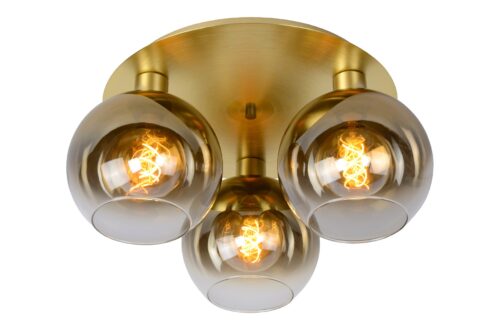 Lucide Marius - plafondverlichting - Ø50 x 22 cm - mat goud/messing