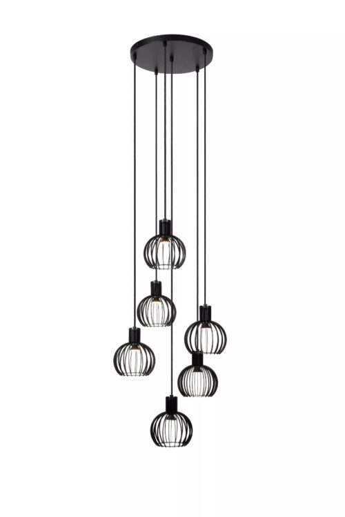Lucide Mikaela - hanglamp - Ø 35 x 170 cm - zwart