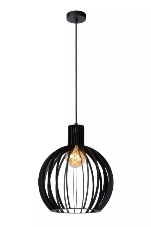 Lucide Mikaela - hanglamp - Ø 35 x 190 cm - zwart