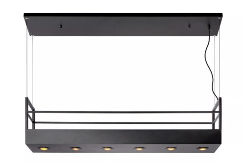 Lucide Miravelle - hanglamp - 110 x 22 x 160 cm - zwart