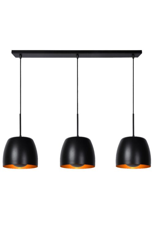 Lucide Nolan - hanglamp - 104 x 24 x 149 cm - zwart