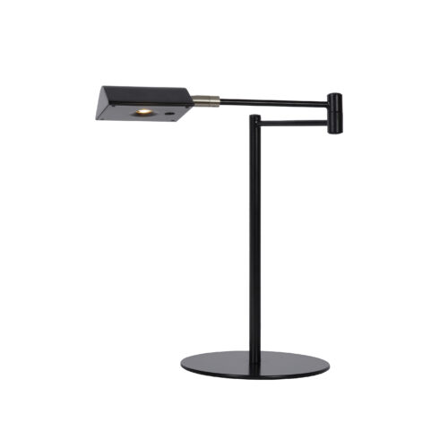 Lucide Nuvola - bureaulamp - 20 x 20 x 38 cm - 9W dimbare LED incl. - zwart