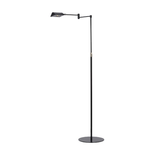 Lucide Nuvola - staanlamp - 126 cm - 9W dimbare LED incl. - zwart