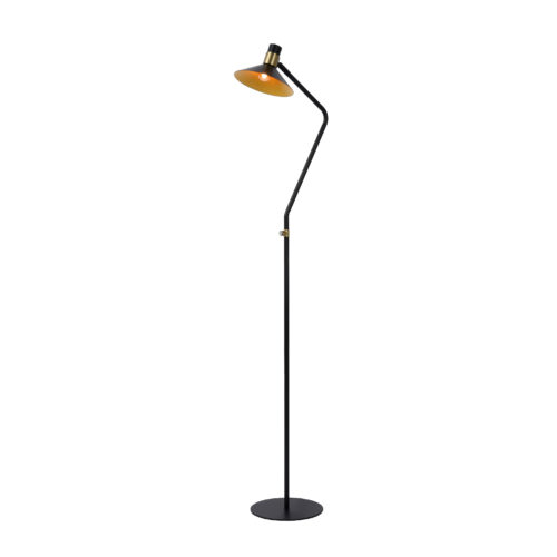 Lucide Pepijn - staanlamp - 145 cm - 3 stappen dimbaar - zwart