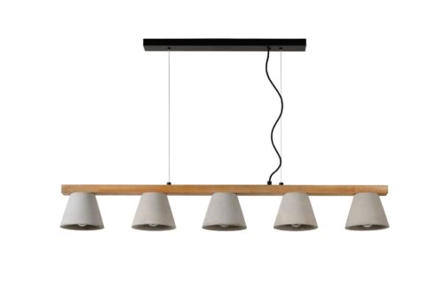 Lucide Possio - hanglamp - 110 x 15 x 130 cm - taupe
