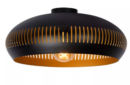 Lucide Rayco - plafondverlichting - Ø 45 x 19 cm - zwart