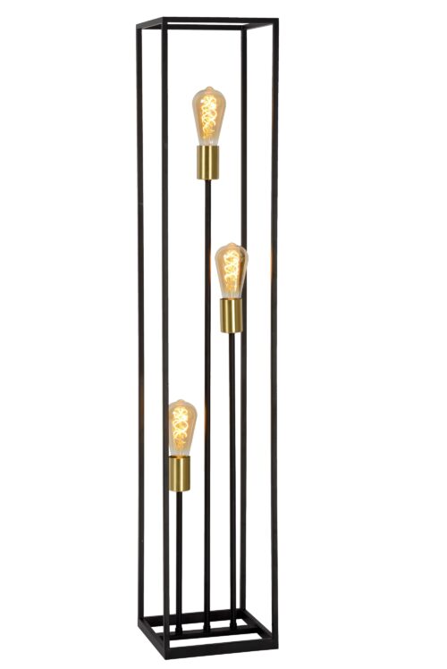 Lucide Ruben - staanlamp - 120 cm - zwart