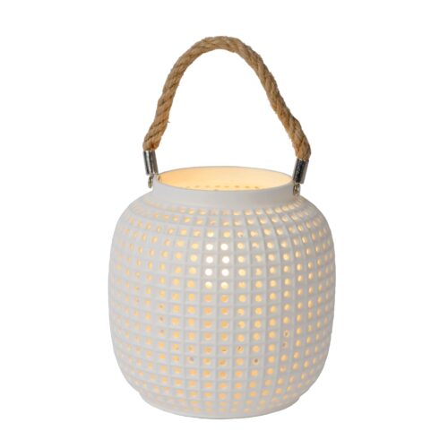 Lucide Safiya - tafellamp - Ø 16 x 16 cm - wit