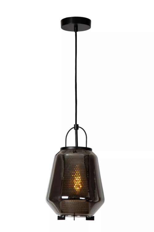 Lucide Siska - hanglamp - Ø 23 x 170 cm - zwart gerookt
