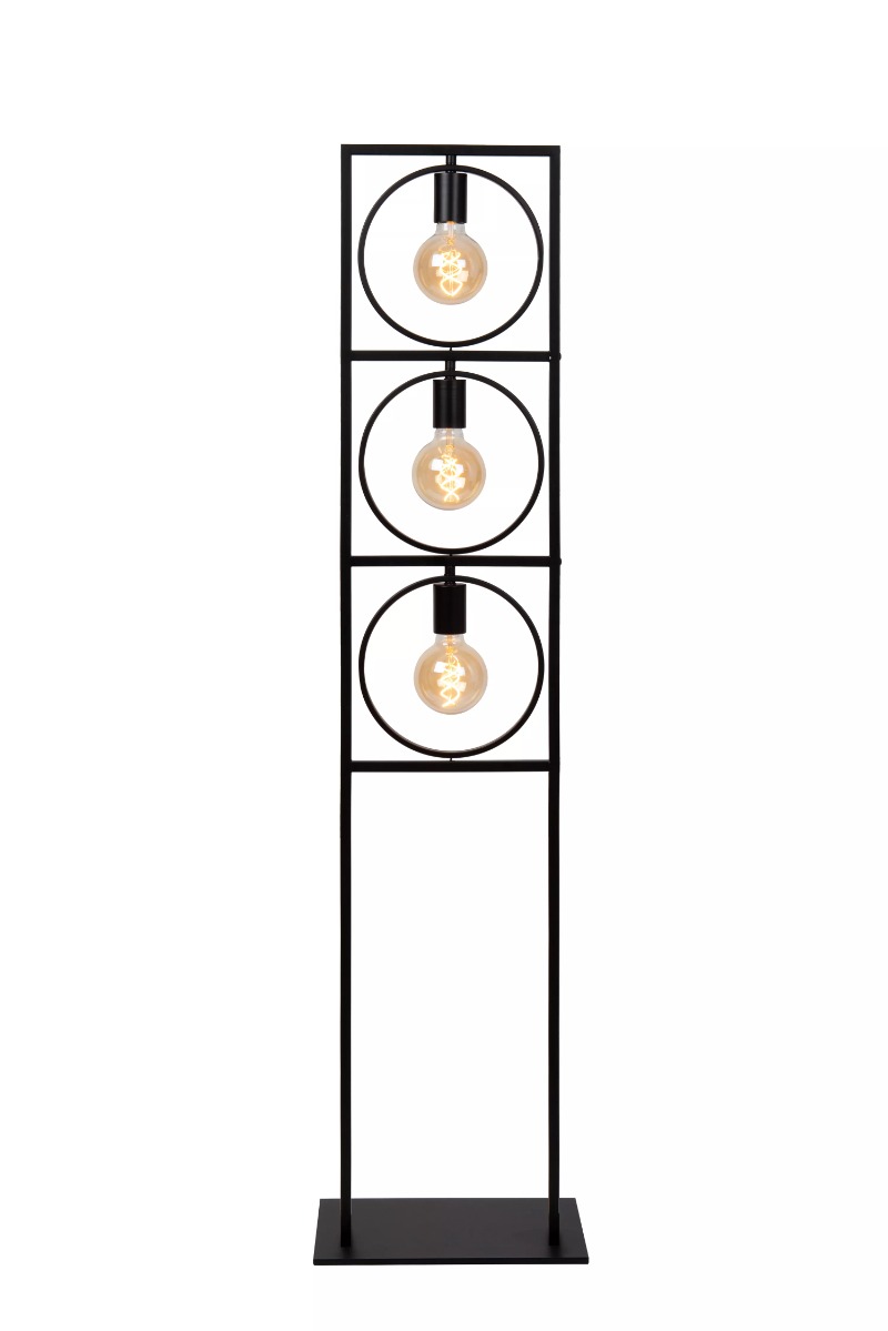 Lucide Suus - vloerlamp - 34 x 24 x 145 cm - zwart