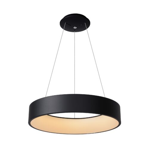 Lucide Talowe LED - hanglamp - Ø 60 x 117 cm - 39W dimbare LED incl. - zwart