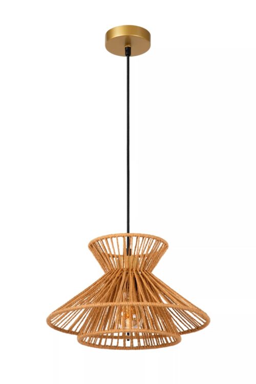 Lucide Tasman - hanglamp - Ø 32 x 150 cm - naturel