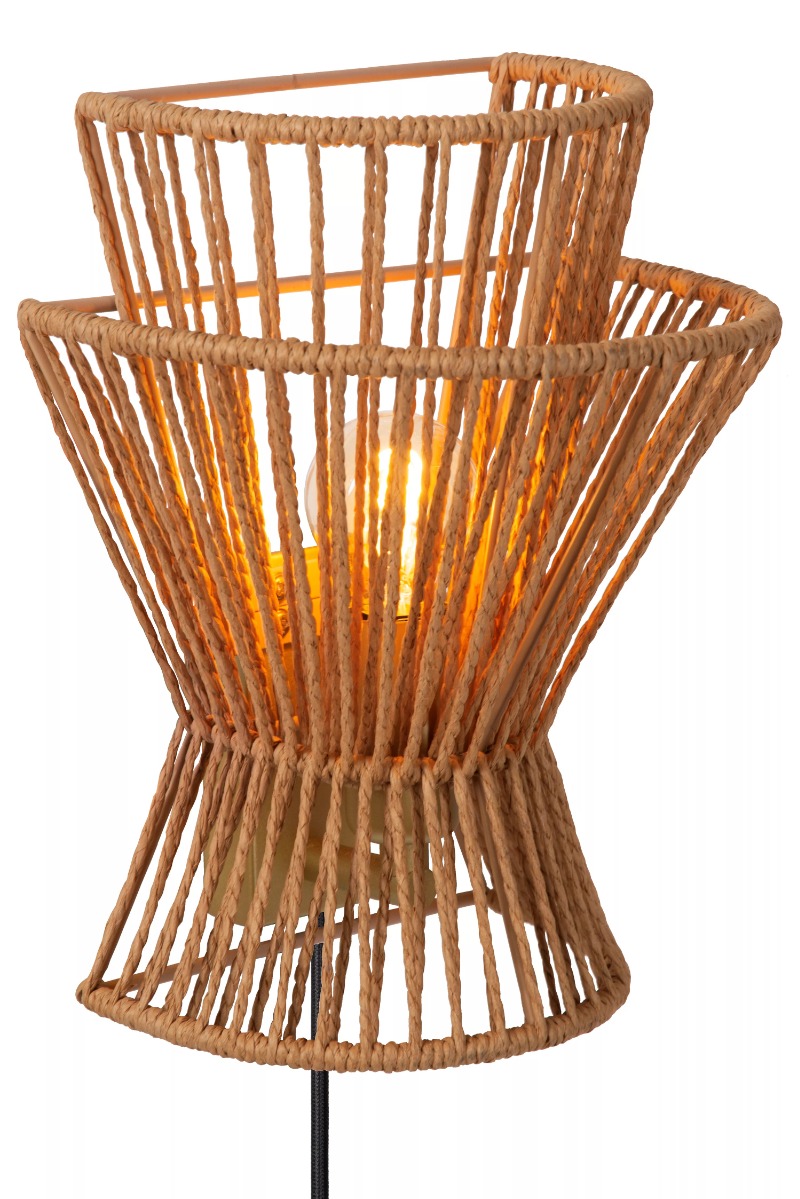 Lucide Tasman - wandverlichting - 18 x 14 x 24 cm - naturel