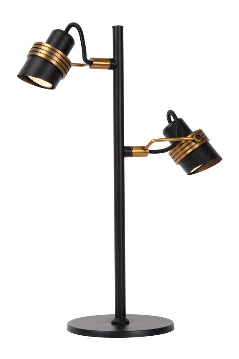 Lucide Tundran - tafellamp - 30 x 15 x 45 cm - zwart