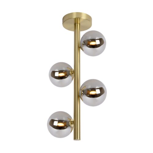 Lucide Tycho - plafondverlichting - Ø 22 x 48 cm - mat goud