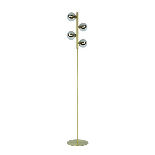 Lucide Tycho - staanlamp - 154 cm - mat goud