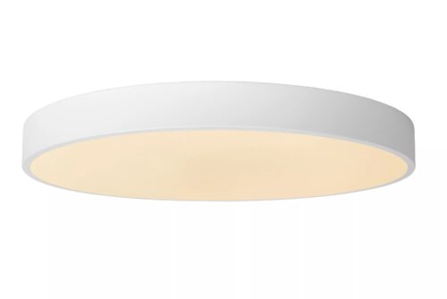 Lucide Unar - plafondverlichting - Ø 50 x 5 cm - 36W dimbare LED incl. - 3 stappen dimmer - wit