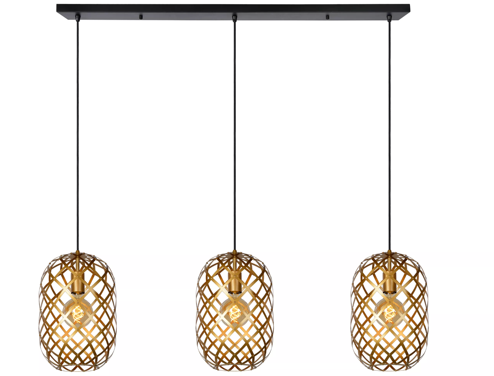 Lucide Wolfram - hanglamp - 127 x 25 x 150 cm - mat goud