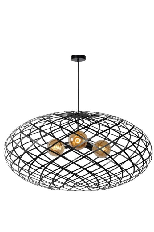 Lucide Wolfram - hanglamp - Ø 100 x 520 cm - zwart