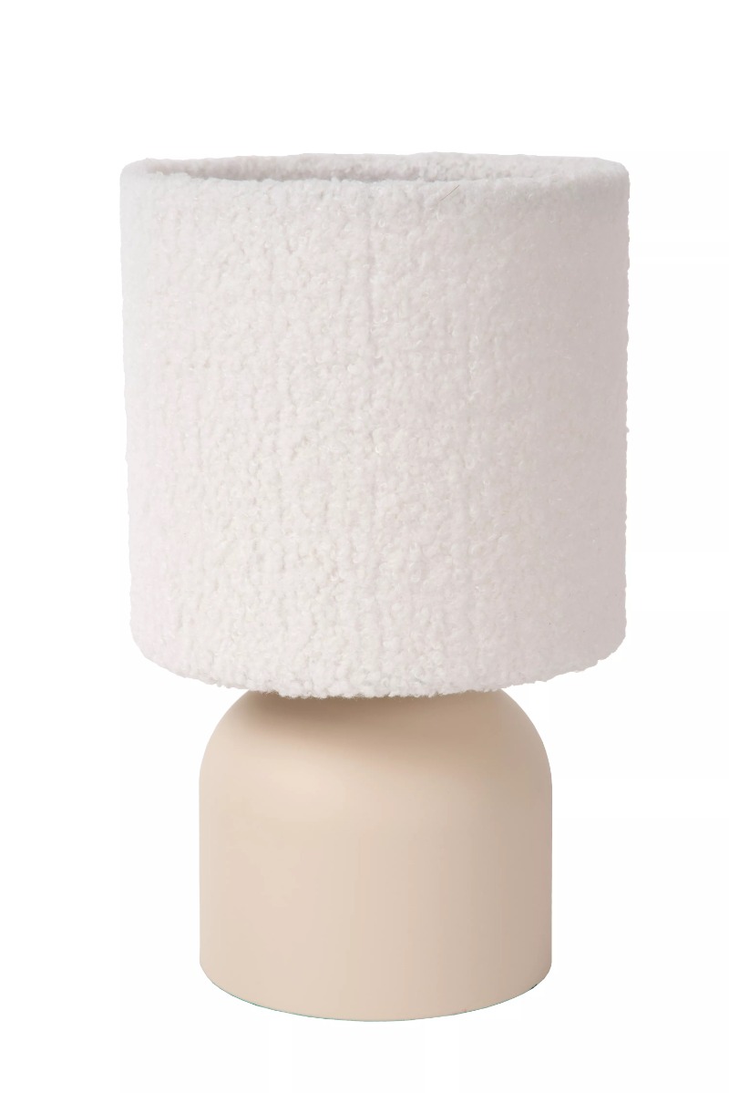 Lucide Woolly - tafellamp - Ø 16 x 28 cm - beige