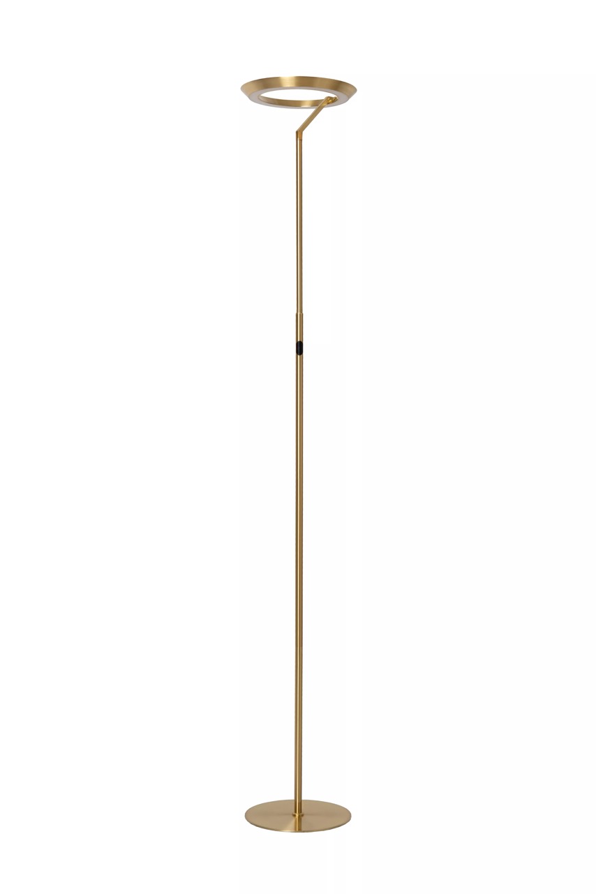 Lucide Celeste - staanlamp - Ø 28 x 174 cm - 21W dimbare LED incl. - messing